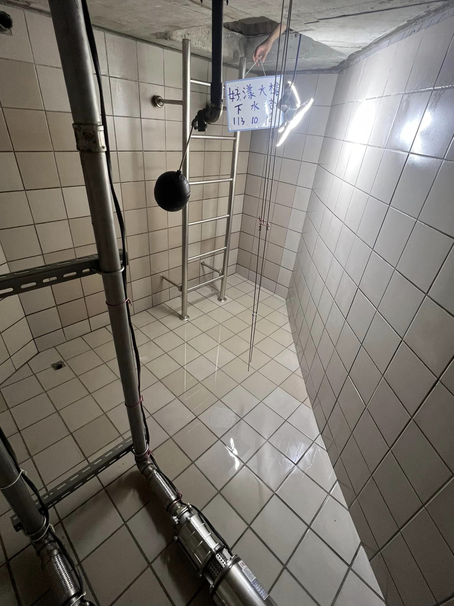 台中梧棲蓄水池清洗