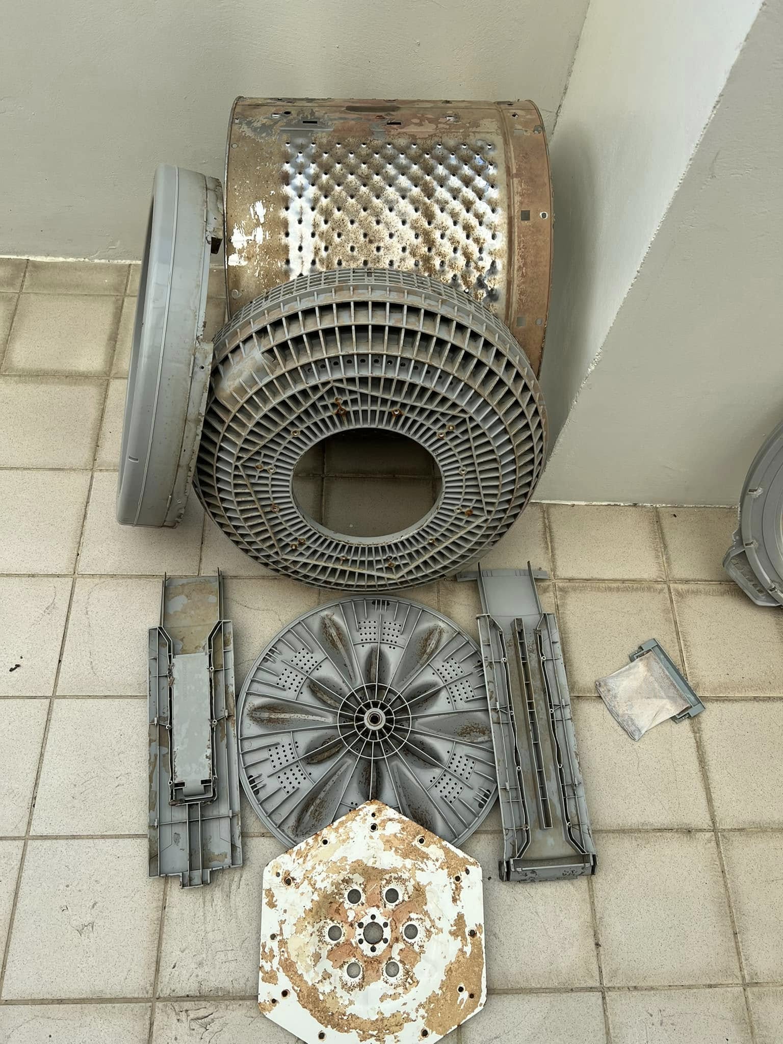 台中沙鹿清洗水塔+洗衣機