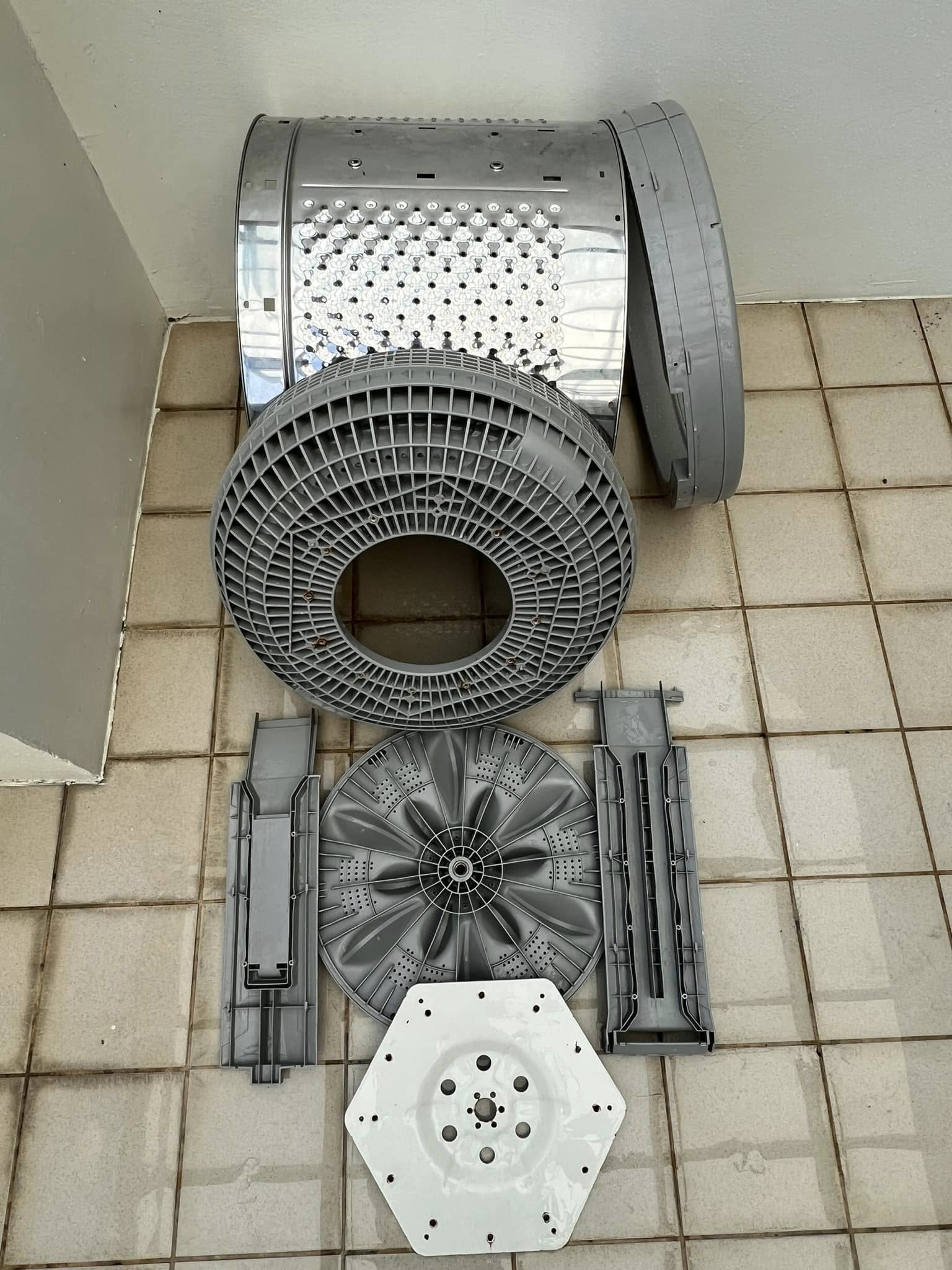 台中沙鹿清洗水塔+洗衣機