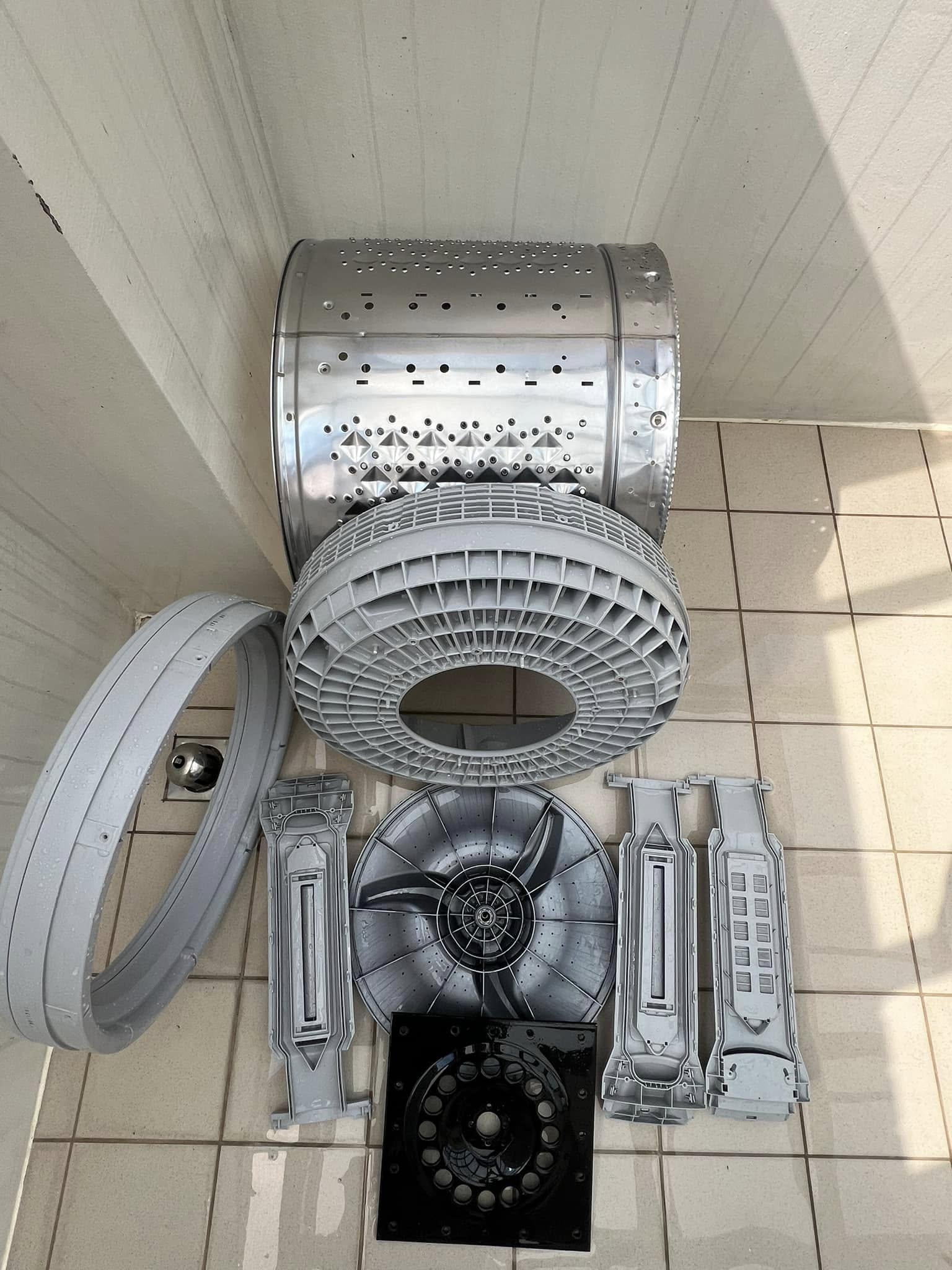 台中清水清洗水塔+洗衣機+太陽能熱水爐+分離式冷氣