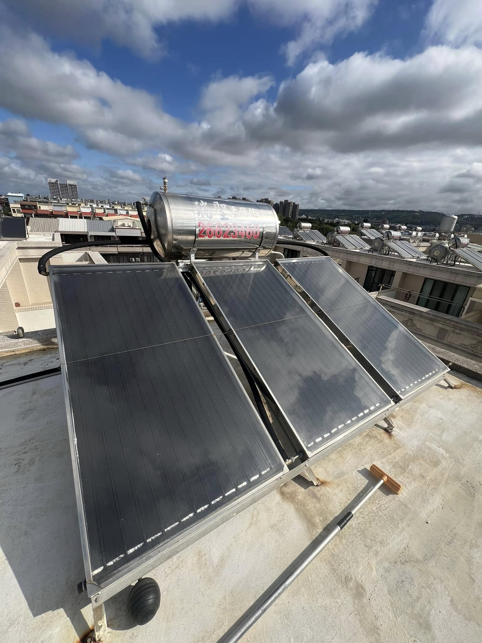 台中清水清洗水塔+洗衣機+太陽能熱水爐+分離式冷氣